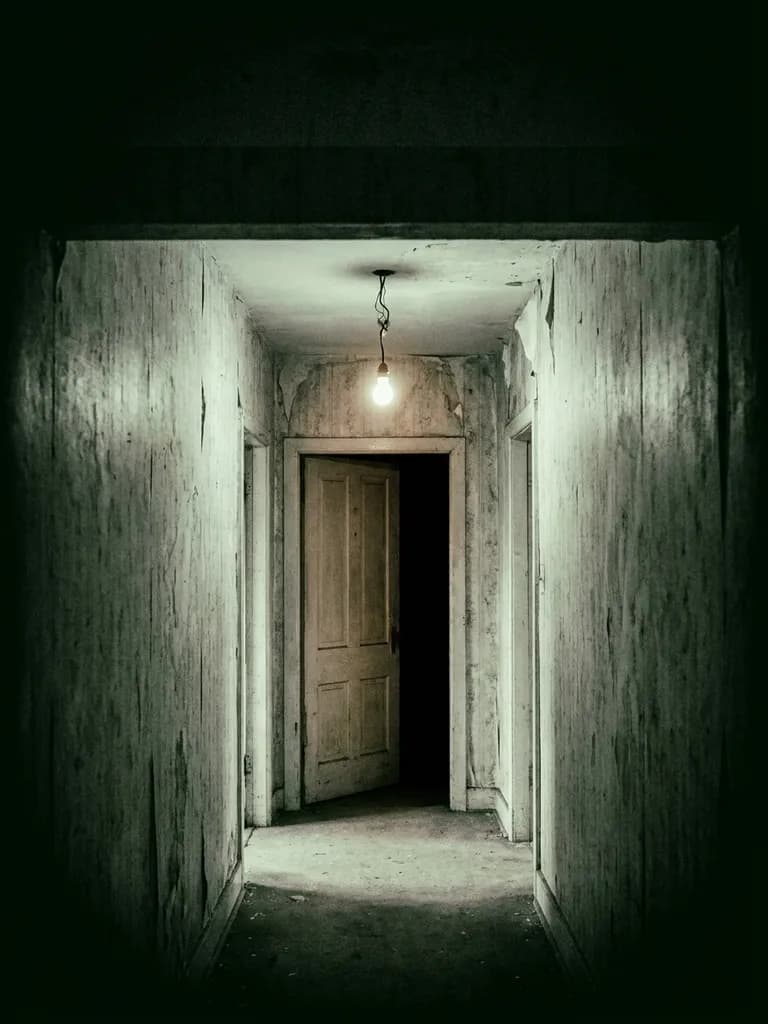 AI-generated book covers example — Horror — corridor, made with Nano Banana Pro on BananaBanana