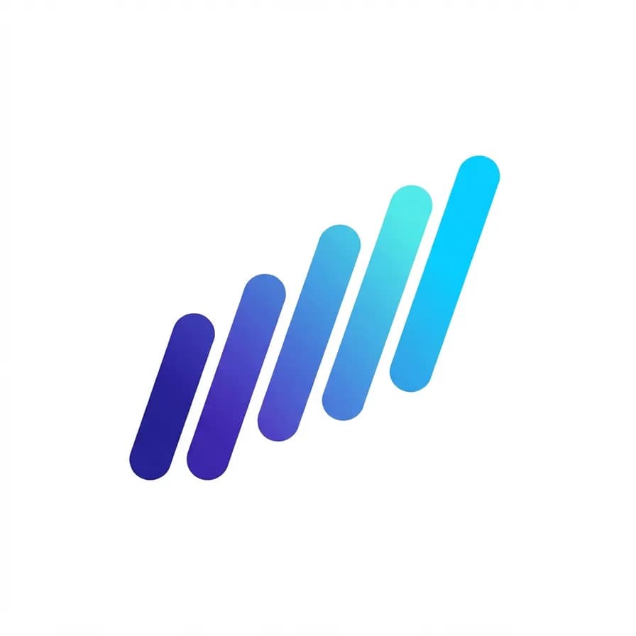 AI-generated logos example — Abstract data wave, made with Nano Banana 2 Lite on BananaBanana
