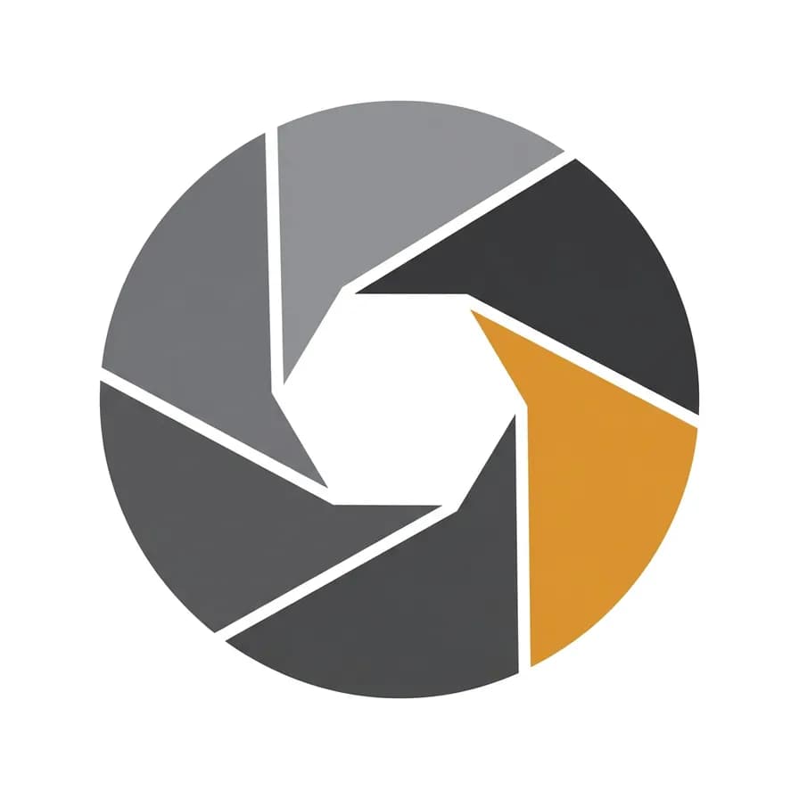 AI-generated logos example — Aperture mark, made with Nano Banana Pro on BananaBanana