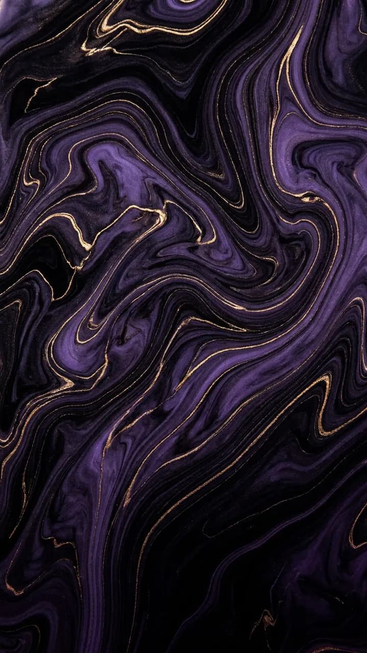 AI-generated phone wallpapers example — Ink & gold marble, made with Nano Banana Pro on BananaBanana