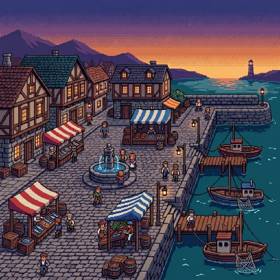 Pixel art AI prompt examples — generated on BananaBanana