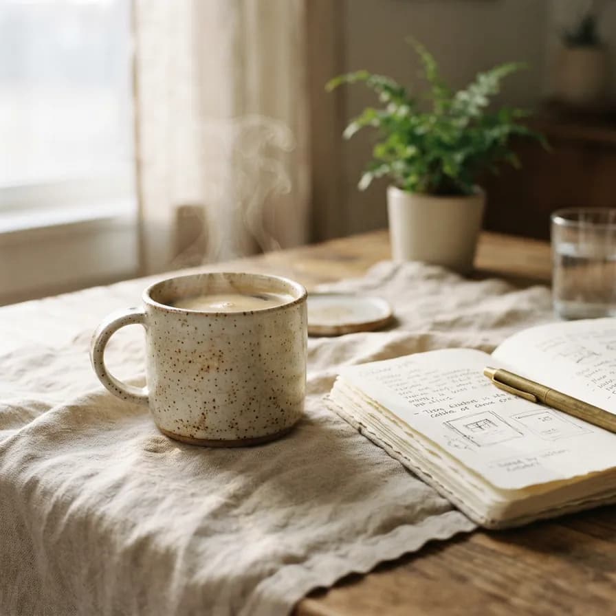 AI-generated product photography example — Handmade lifestyle shot, made with Nano Banana 2 Lite on BananaBanana