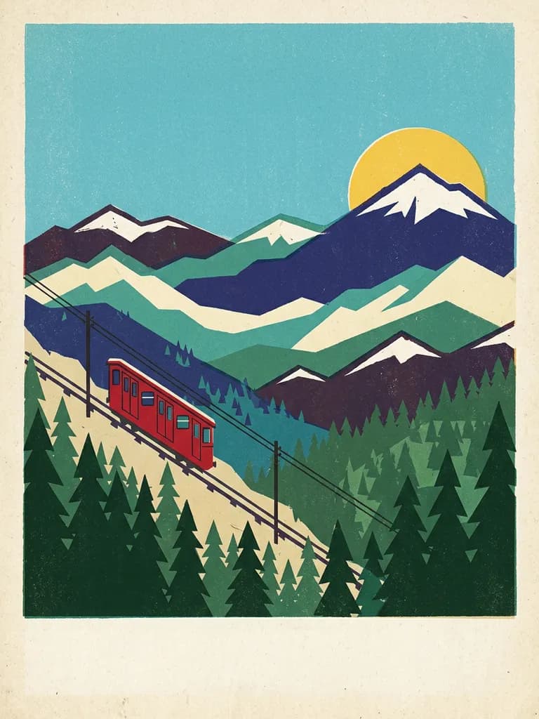 Travel posters AI prompt examples — generated on BananaBanana
