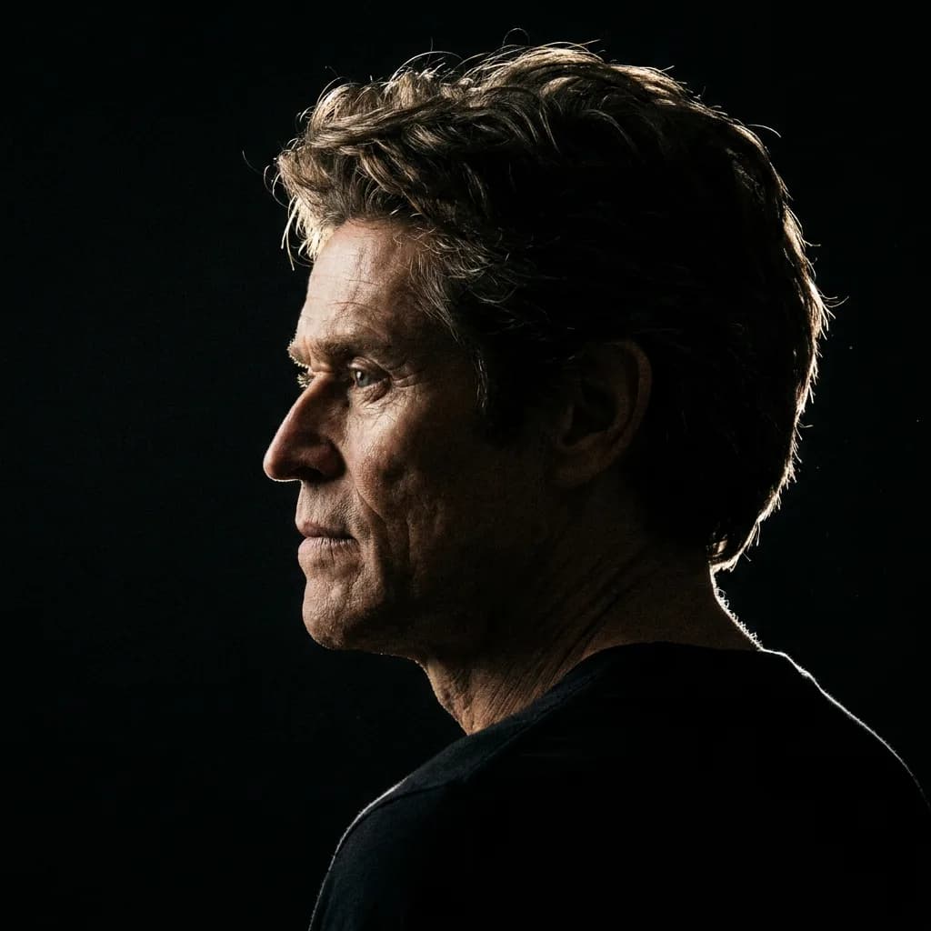 Profile portrait with dramatic rim lighting, Nano Banana Pro — magazine-quality high contrast, precise light edge