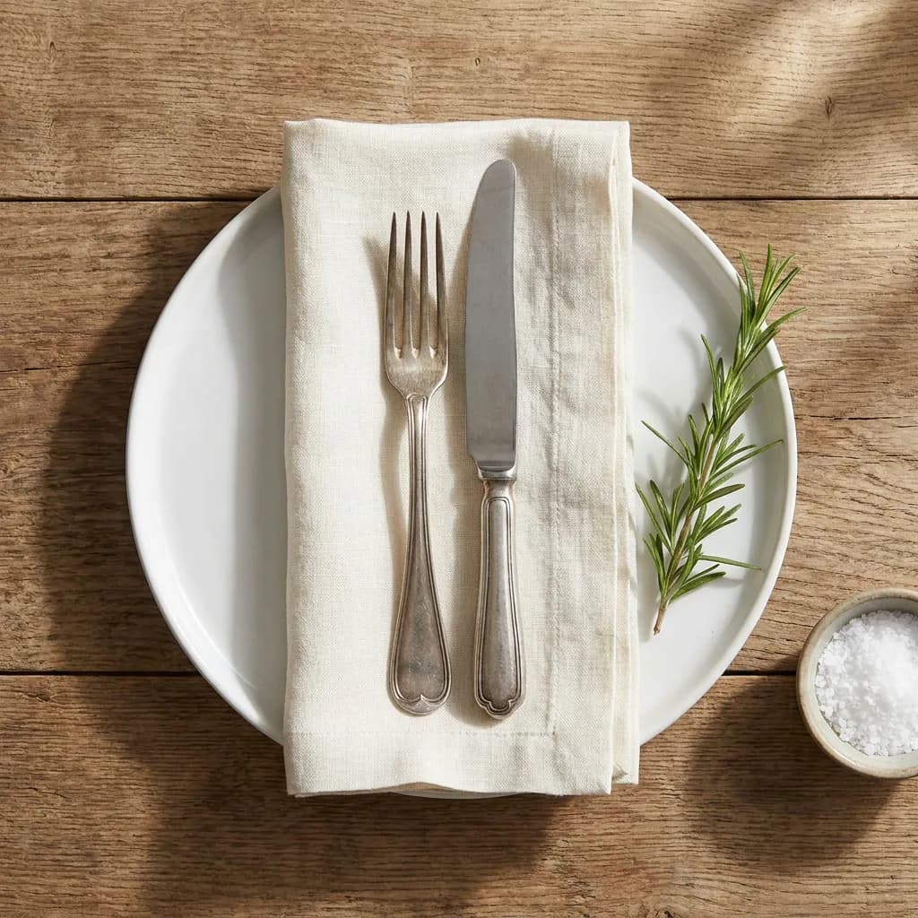 Napkin flat lay, Nano Banana Pro