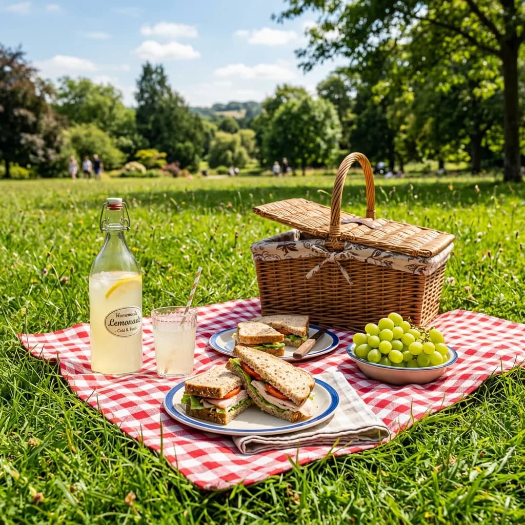 Picnic on grass, Nano Banana 2