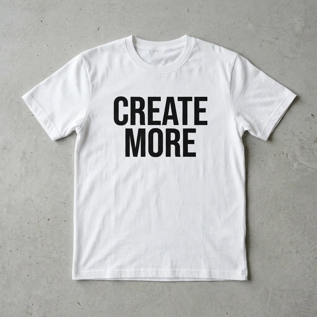 CREATE MORE t-shirt, Nano Banana 2
