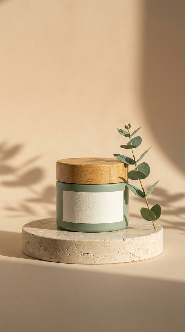 AI-generated product video: a cream jar photo used as the first frame of a Grok Imagine Video clip