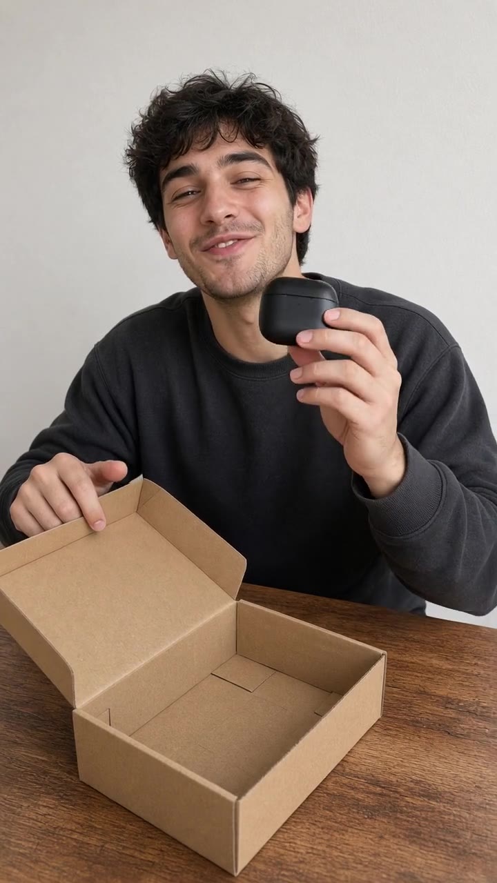 Desk unboxing with a spoken reaction